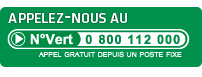 Numéro vert Aterno : 0800 112 000